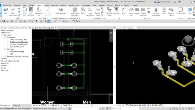 REVIT MEP 2021 - STEP BY STEP TUTORIAL 17 - CREATING SANITARY PLUMBING SYSTEM смотреть онлайн