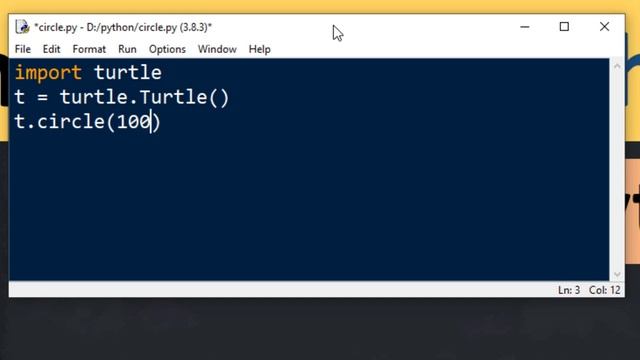 How to Draw a Circle using Turtle in Python смотреть онлайн