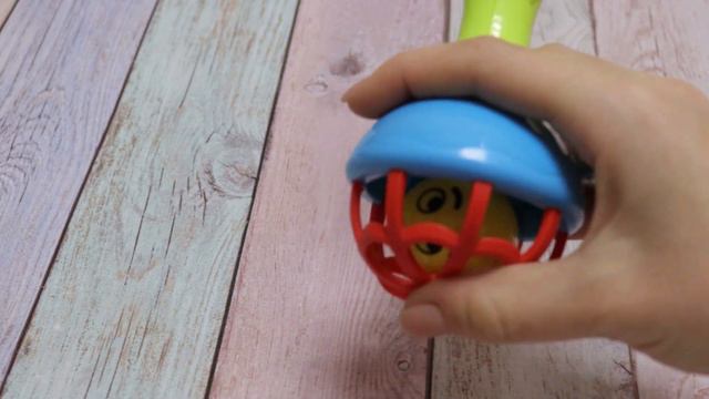 Погремушка Гантелька со смайликом смотреть онлайн