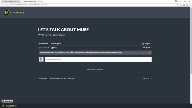 Disqus Comments Commenting System for Adobe Muse CC Responsive | Widget Turorial | MuseShop.net смотреть онлайн