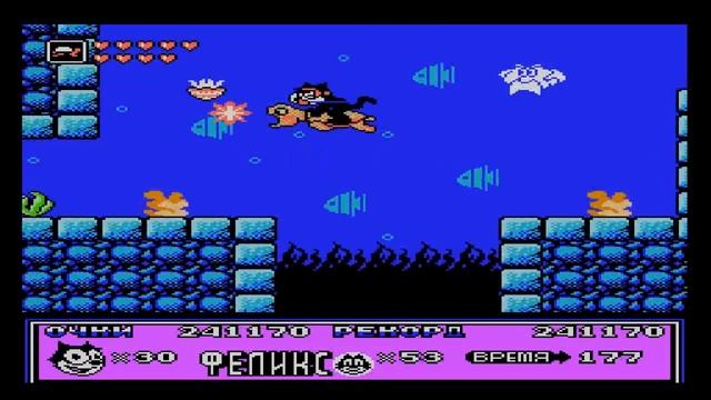Felix the Cat (кот Феликс) прохождение rus(NES, Famicom, Dendy) смотреть онлайн