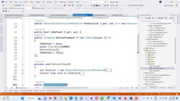 Maui Refresh Items, Paging Example