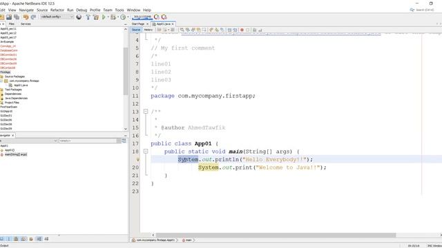 05 - Programming Language – Java for Beginners – Java First Program – Part02 - شرح смотреть онлайн