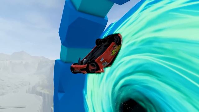 Big & Small Wingo, Taxi, American Cars vs Broken Bridge Extreme Challenges in BeamNG.Drive смотреть онлайн