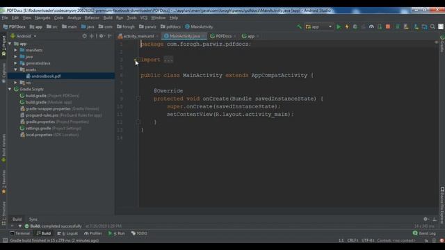 Android Studio Creating PDF Book Application смотреть онлайн
