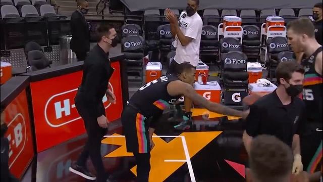 Dejounte Murray Sends Spurs-Nets Game To OT After Wild Last Possession смотреть онлайн