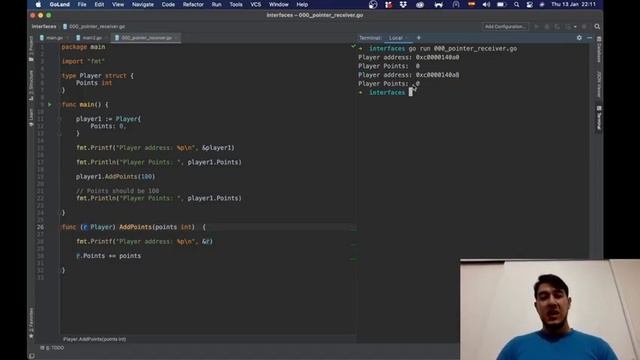 Cuándo usar "Pointer Receivers" en Golang смотреть онлайн