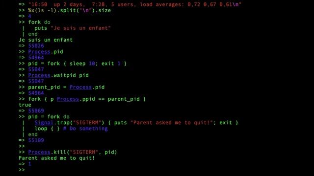 Tutoriel Ruby - Partie 23 - La programmation système смотреть онлайн