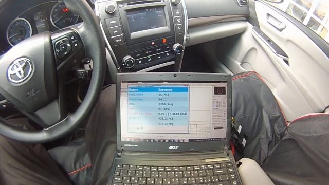 Toyota Camry XV50 2AR-FE USA LPG ГБО попередній огляд & діагностика OBD смотреть онлайн