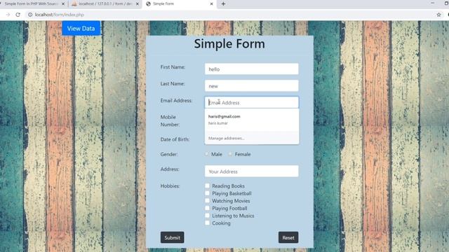 Simple Form in PHP with source code | Source Code & Projects смотреть онлайн