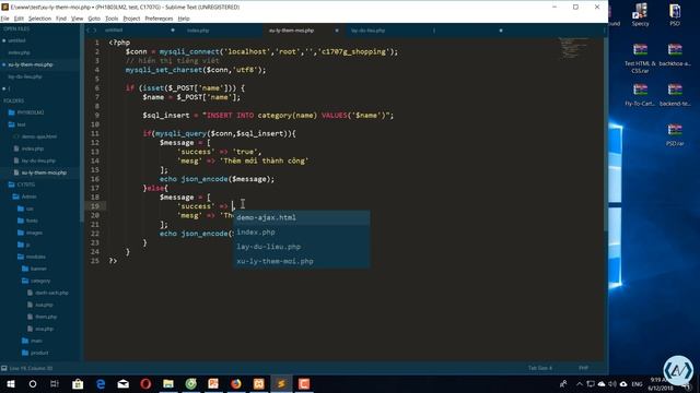 Ajax.02 Add new Category смотреть онлайн