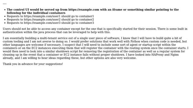 DevOps & SysAdmins: Routing HTTP traffic to user specific Docker containers dynamically смотреть онлайн