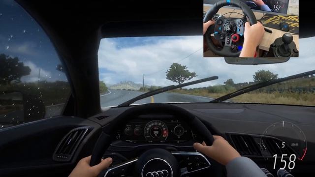 AUDI R8 Gameplay Forza Horizon 5! Logitech g29! смотреть онлайн