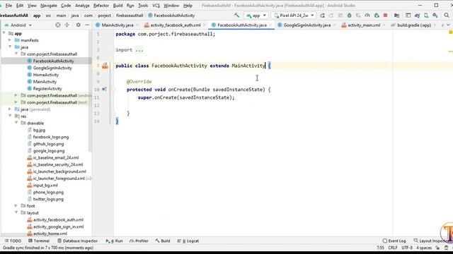 Login With Facebook In Android App Using Firebase | Android Facebook Authentication Android Studio смотреть онлайн