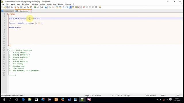 Php Tutorial for Beginners -11- String Function 2 смотреть онлайн