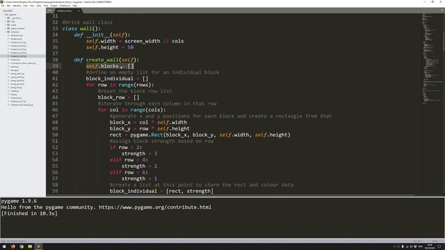 Pygame Breakout Beginner Tutorial in Python - PART 5 | Finishing Touches смотреть онлайн