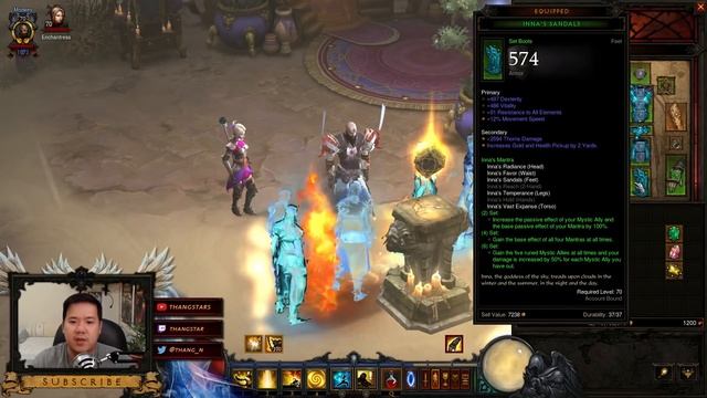 Diablo 3 - Inna Mantra's Spirit Generator Build Patch 2.4 PTR смотреть онлайн
