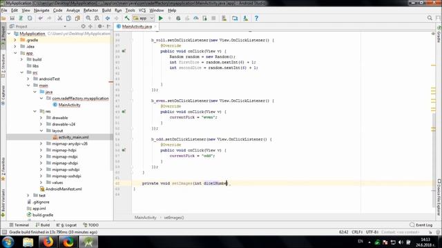 Develop Even Odd Dice Game in Android Studio смотреть онлайн
