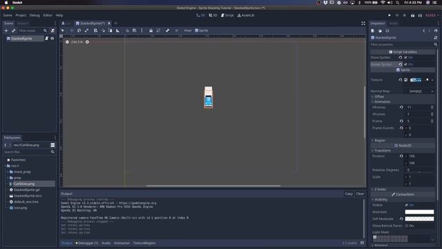 Stacked Sprites in Godot смотреть онлайн