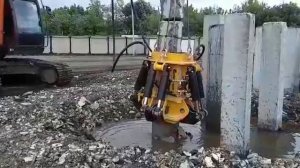 Срезка свай. Срубка оголовков свай.