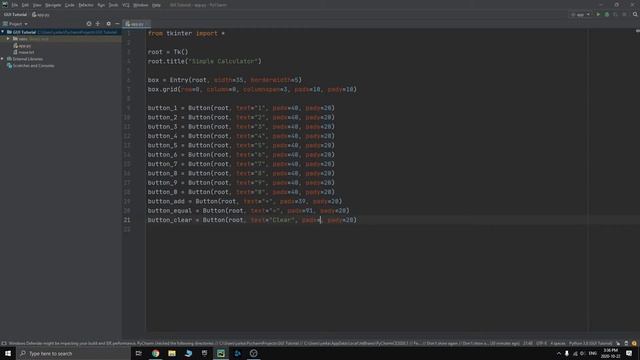 Intro to TKinter - Part 08 | Creating a simple Calculator смотреть онлайн