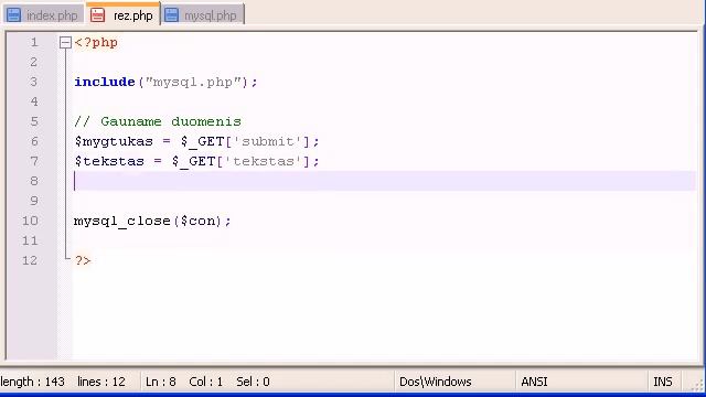 PHP pamokos 33 MySQL paieškos sistema 1 dalis смотреть онлайн