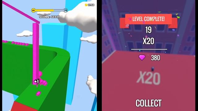 Stair Run Vs Roof Rails : Gameplay Walkthrough Part 1 - Level 1-9999 Unlock All Level (iOS, Android смотреть онлайн