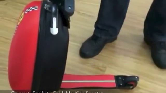 Ferrari 2-In-1 Kids Luggage Scooter смотреть онлайн