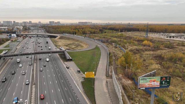 Соединение Ярославского шоссе с улицей Мира в городе Мытищи. смотреть онлайн