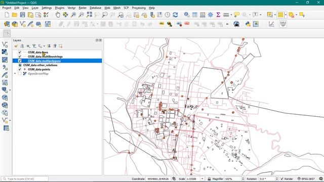 Download OpenStreetMap Spatial Data using QGIS OSM Downloader || Create Shapefile смотреть онлайн