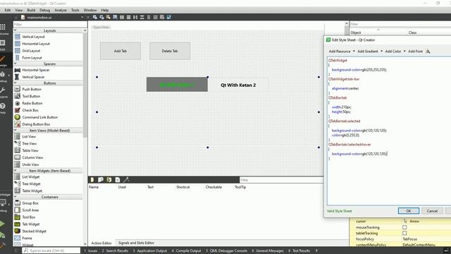 Qt C++ GUI Application Tutorial | Qt QTabWidget | How to customize & design the QTabWidget control смотреть онлайн
