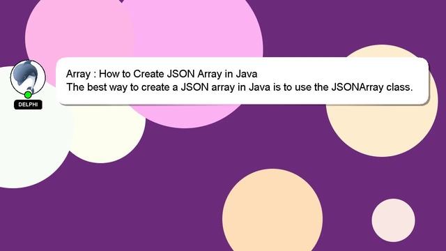 Array : How to Create JSON Array in Java смотреть онлайн