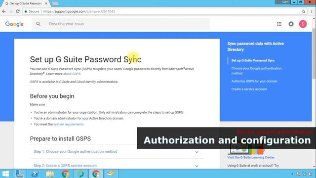 [G Suite tutorials series] G Suite Password Sync (GSPS) 02 Setup, configure, and test смотреть онлайн