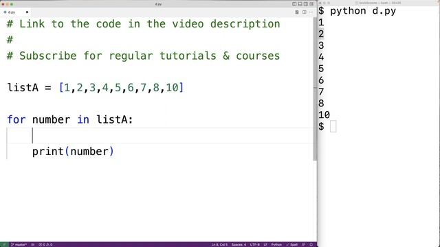 Print Even Numbers In A List | Python Example смотреть онлайн
