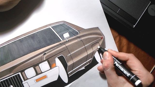 Как нарисовать Cadillac Coupe Deville | How to draw Cadillac Coupe Deville | Рисуем Кадиллак ДеВиль смотреть онлайн