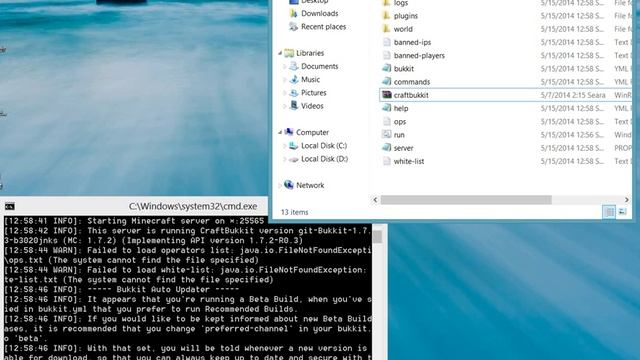 Cum sa faci un server de minecraft cu bukkit смотреть онлайн