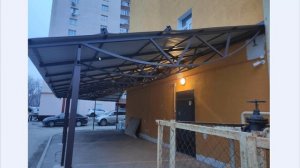 Козырьки и навесы. Необычная конструкция фермы навеса