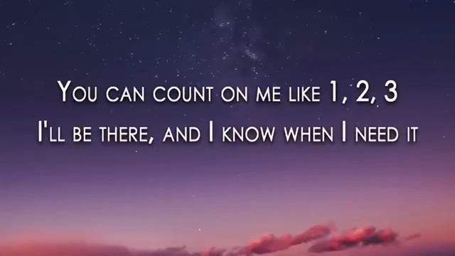 First Conditional (Example Song) Count on Me by Bruno Mars смотреть онлайн