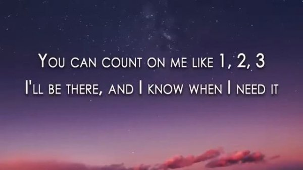 First Conditional (Example Song) Count on Me by Bruno Mars