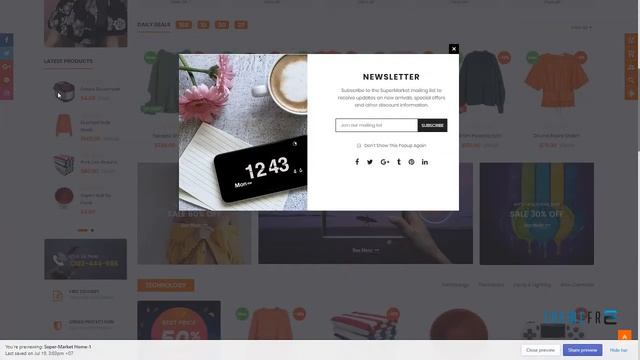 SuperMarket - Responsive Drag and Drop Sectioned Bootstrap 4 Shopify смотреть онлайн