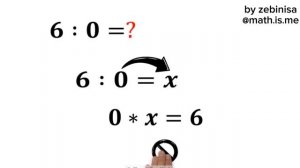 Почему нельзя делить на ноль