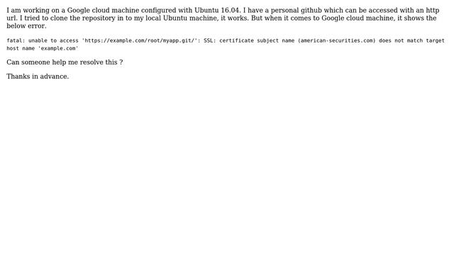 Can not clone git project and ssl error смотреть онлайн