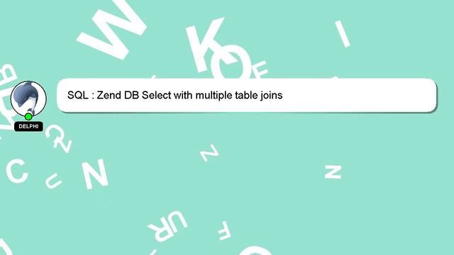 SQL : Zend DB Select with multiple table joins смотреть онлайн
