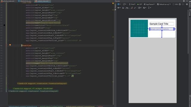 Simple RecyclerView with CardView Tutorials in Android Studio смотреть онлайн