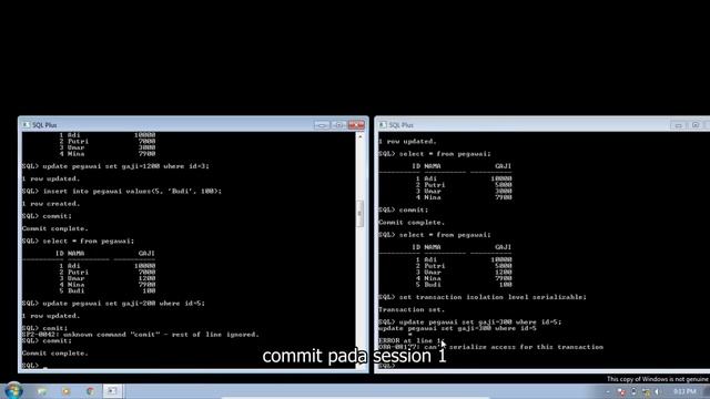 Oracle Database Lock Mode смотреть онлайн