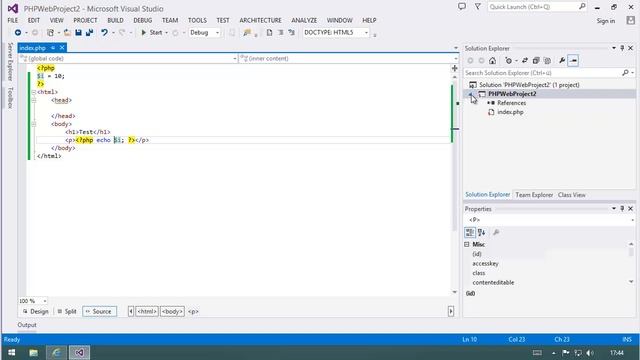 PHP Tools for Visual Studio 2013 in action смотреть онлайн