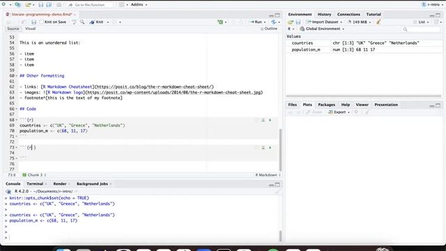 AIM RSF NovembeR workshops | Literate programming with R Markdown смотреть онлайн