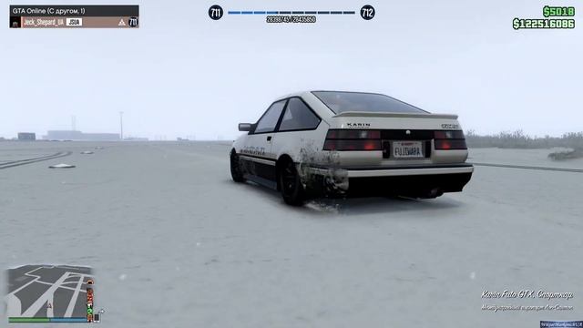 Мучаю Toyota AE86 зимним дрифтом в Grand Theft Auto Online [4K] смотреть онлайн