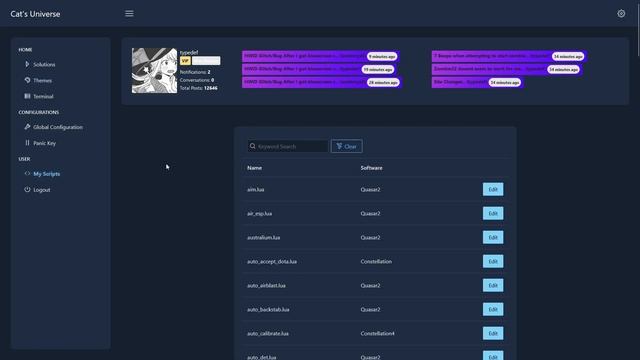 Lua Script Manager + Cloud Editor + Launcher + Theme Installer (Cat's Universe - fantasy.cat2) смотреть онлайн
