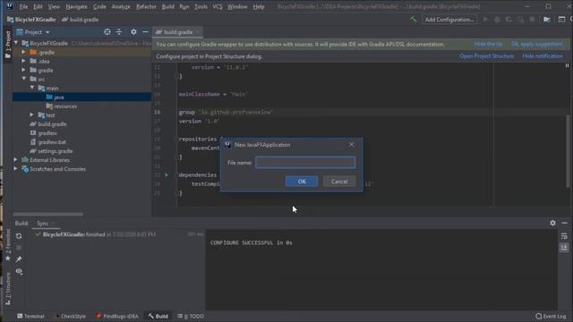 FXML JavaFX Project in IntelliJ using Java 11 and Gradle смотреть онлайн